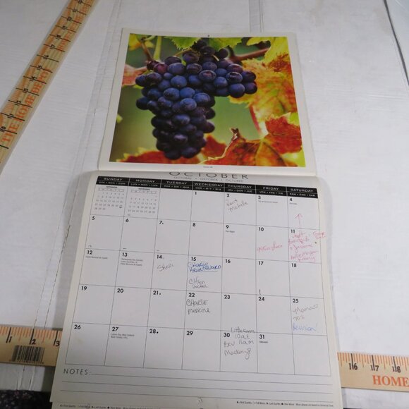 Wallpaper Samples & Vineyard Calendar (Warm Colors) Garden, Vineyards, Farmhouse - Picture 15 of 15